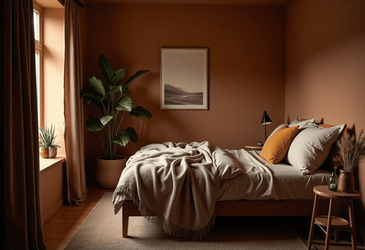 A bedroom through the hours of the day