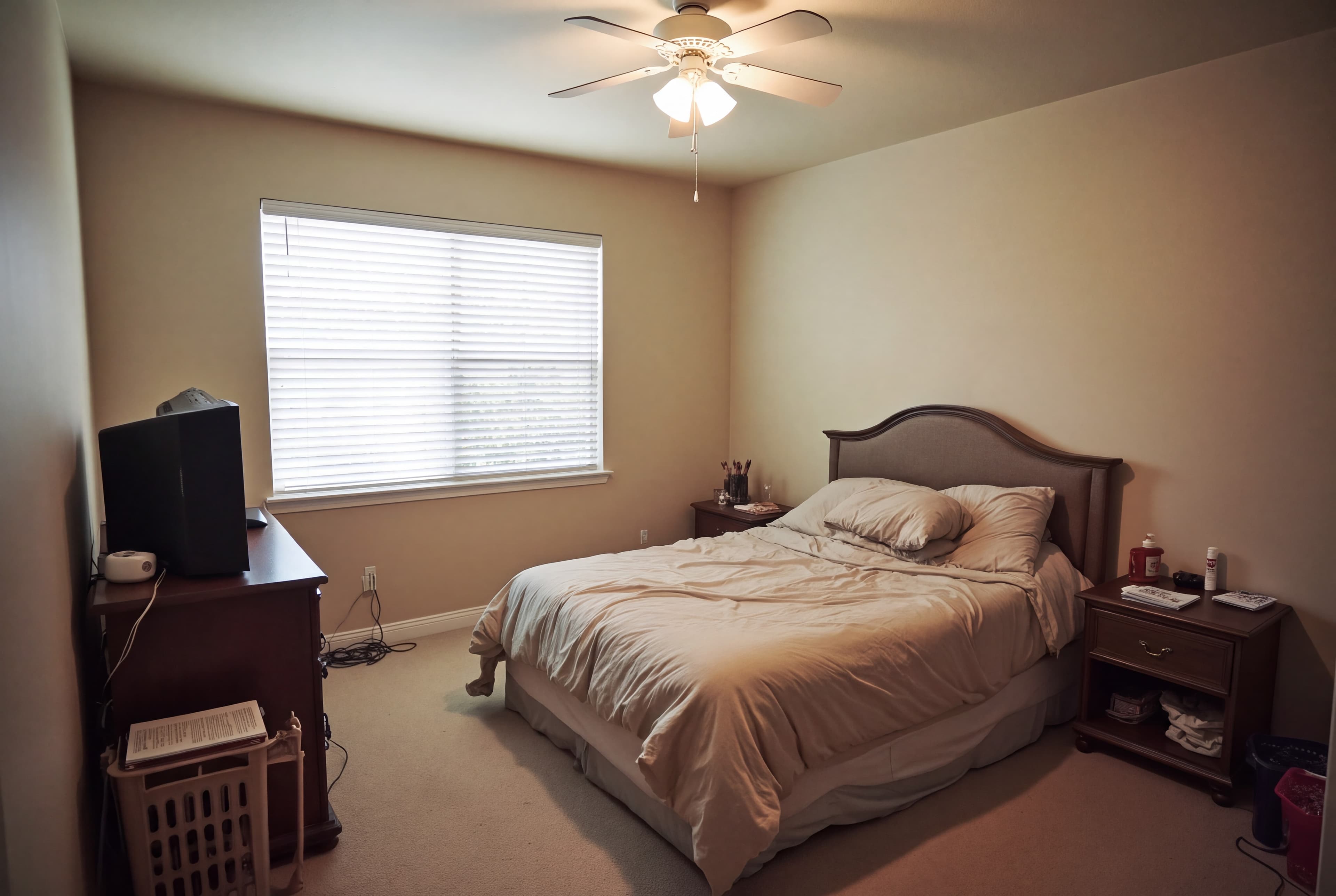 Candlelit Luxe bedroom transformation (before)